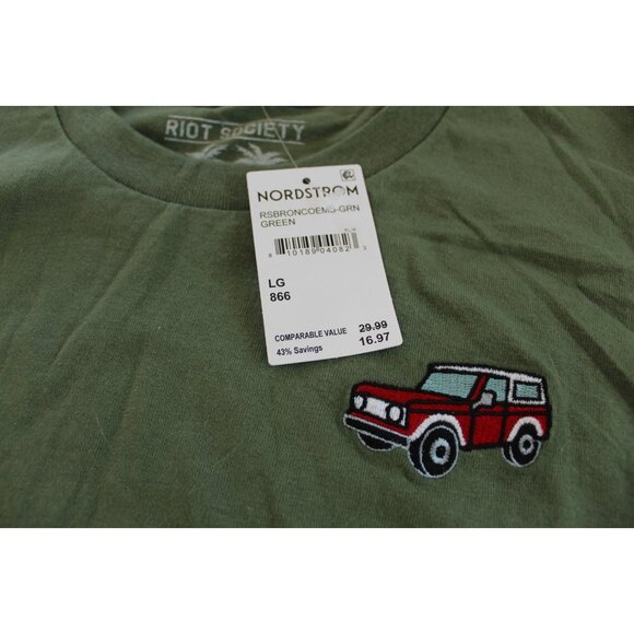 Riot Society Men's Embroidered Jeep Shirt Size L - Picture 4 of 4